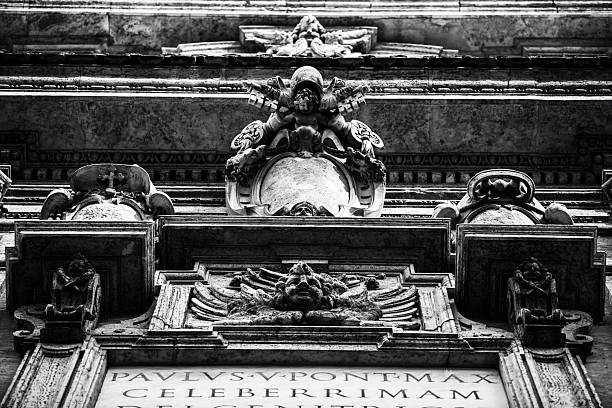 Rome, Italy - December 6, 2023 - an image of Basilica di Santa Maria Maggiore, highlighting Rome's rich architectural style and religious heritage.