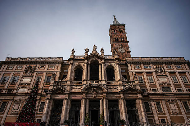 Rome, Italy - December 6, 2023 - an image of Basilica di Santa Maria Maggiore, highlighting Rome's rich architectural style and religious heritage.