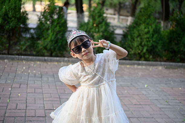 Asian girl wearing sunglasses