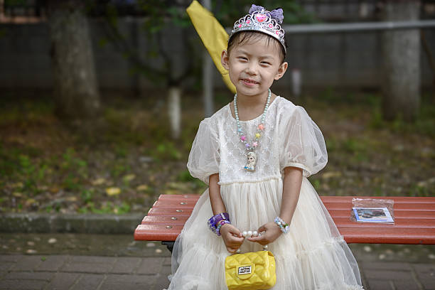 Asian girl smiling at the camera