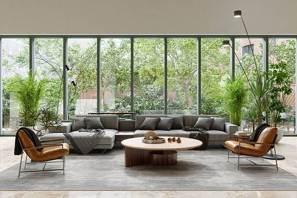 istock Contemporary Lounge Area with Natural Light and Minimalist Design 2252483648