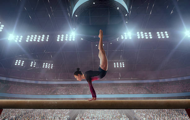 istock Woman sport gymnastics. 2252489471