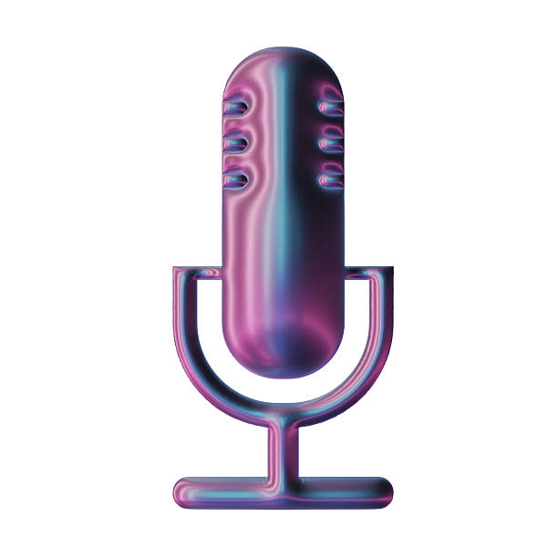 istock 3D Chrome Music Note Podcast Sound Conversation Icons 2252492910