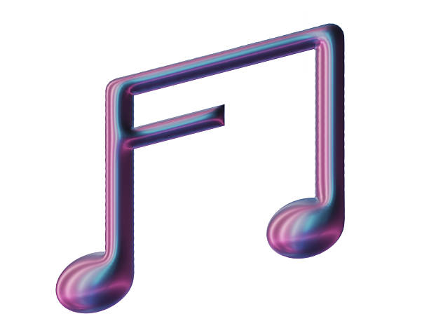 istock 3D Chrome Music Note Podcast Sound Conversation Icons 2252492925