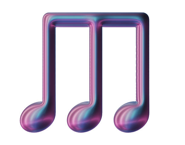 istock 3D Chrome Music Note Podcast Sound Conversation Icons 2252492926