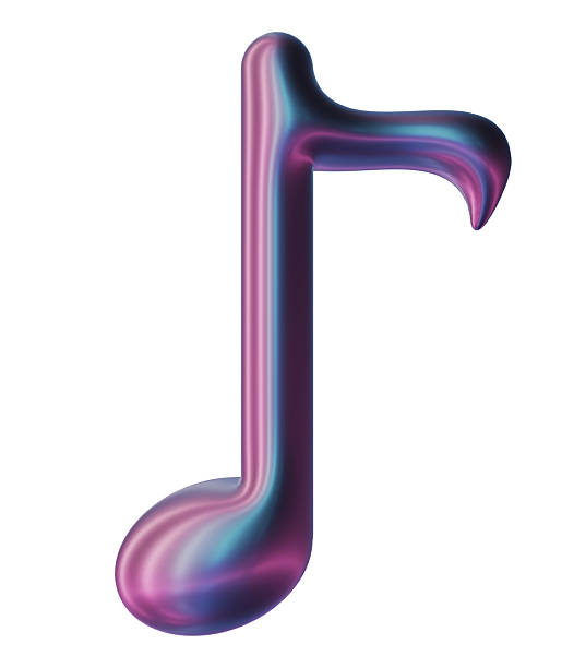 3D symbol colorful cute iridescent