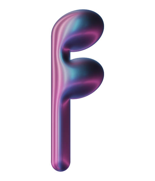 3D symbol colorful cute iridescent