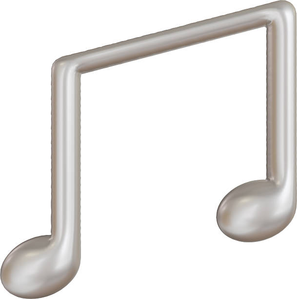 istock 3D Chrome Music Note Podcast Sound Conversation Icons 2252493120