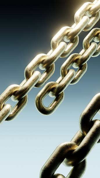 istock Close-up of Metallic Chains 2252498183