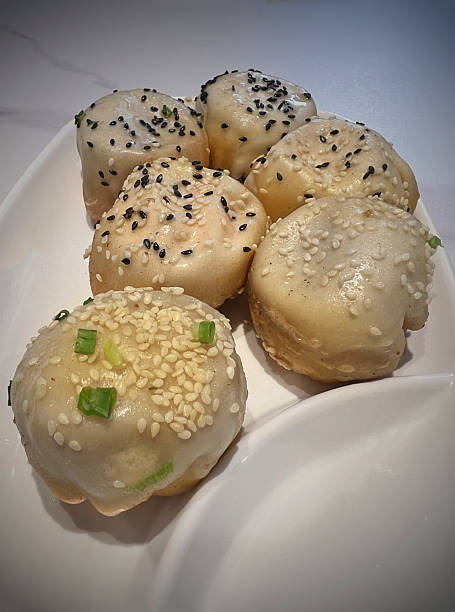 Shanghai dumpling with sesame seed