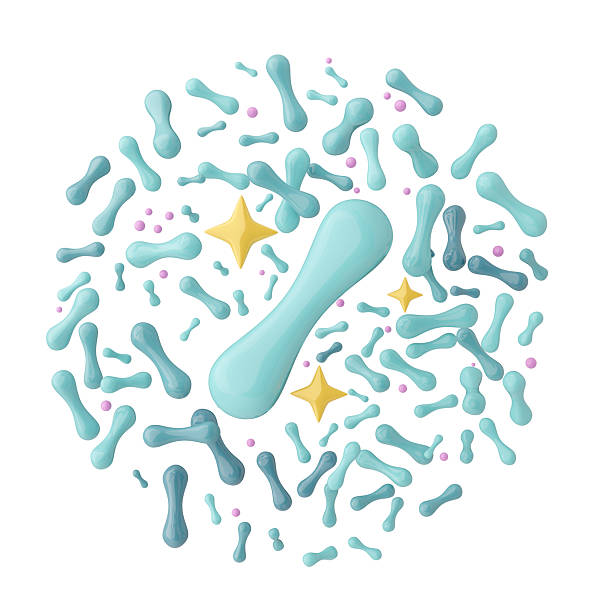 istock Probiotic bacteria sphere icon isolated for supplement packaging symbol 2252501024