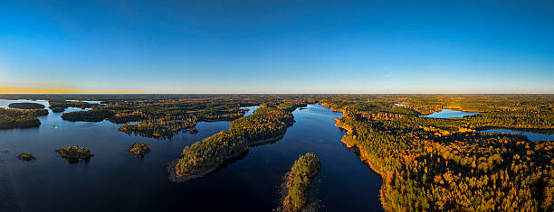 istock Lake from above, beautiful autumn colors. From drone 2252509434