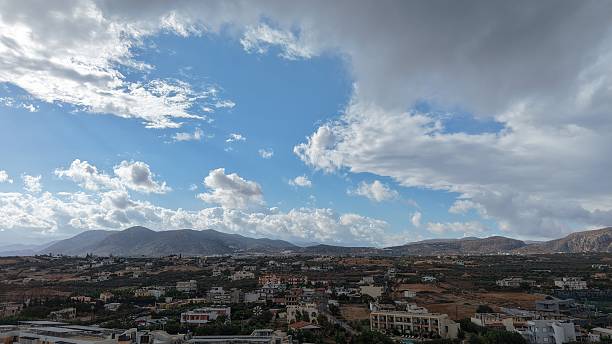 istock Panoramic View of Cretan Mountains and Valleys 2252511314