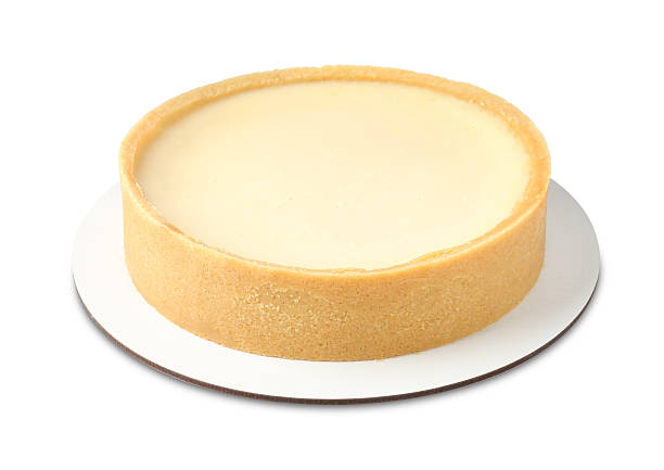 piece of cheesecake on clean white background