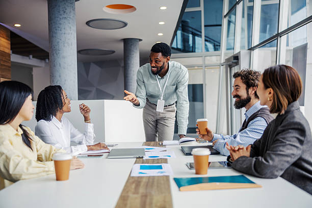 istock Diverse business team collaborating during office meeting presentation 2252513742