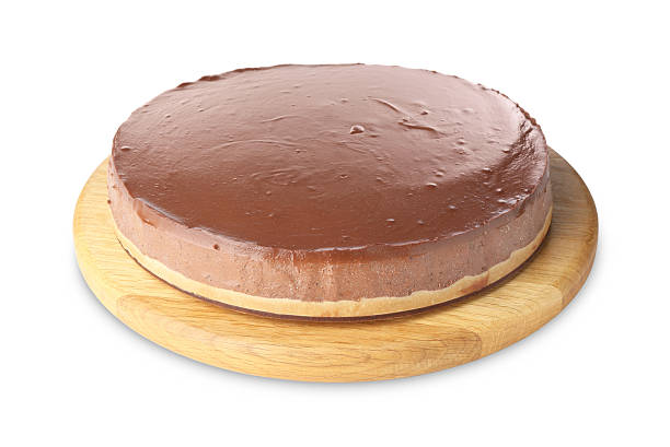 istock One delicious chocolate cheesecake isolated on white 2252517168