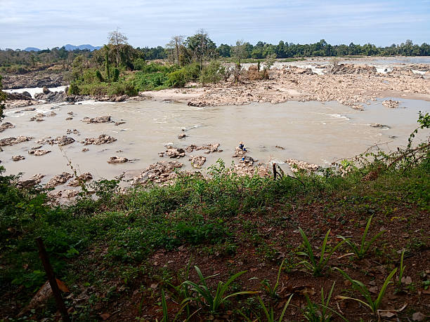 istock Waterfall with rocky rapids in the Mekong River at Khone Phapheng 2252520888