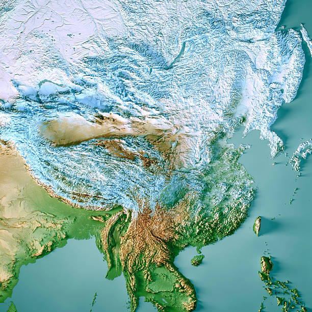 istock China Snow Cover Map 3D Render 2021-2025 January Color 2252521216