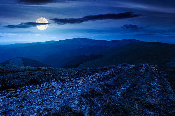 istock green rolling hills of mountain ridge at night 2252544434