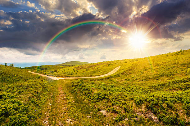 istock country dirt road through mountains on a summer sunset 2252544708