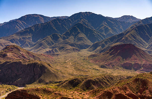 Cuesta de Miranda in Chilecito stock photo