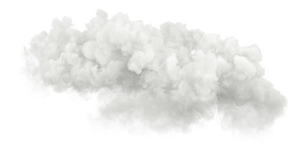istock Vapor white clouds flowing isolated white backgrounds 3d illustration 2252553697