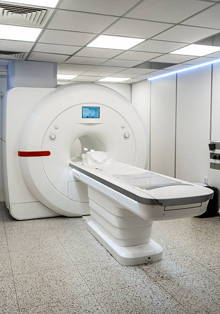 Mri scanning machine in a modern hospital room, providing advanced diagnostic imaging for patient healthcare and medical technology