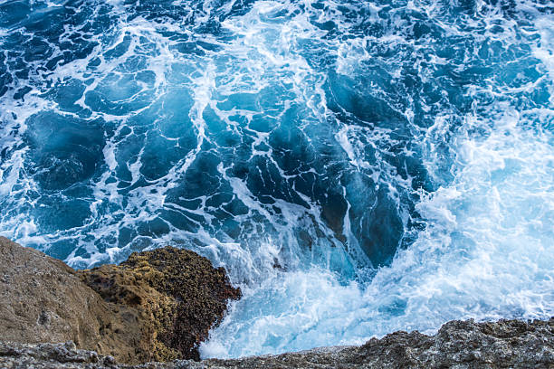 istock Powerful Ocean Waves Crashing Against Coastal Rocks 2252570424