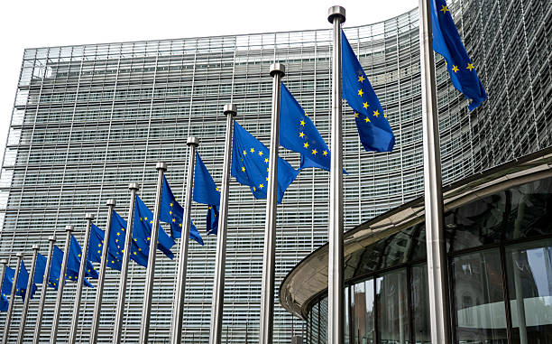 istock European Union Flags Are Waving In Brussels 2252575385