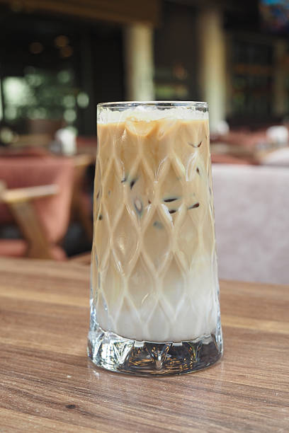 istock Refreshing iced coffee served in a stylish glass 2252576818