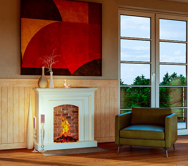 istock Large luxury modern bright interiors Living room mockup illustration 3D rendering image 2252577393
