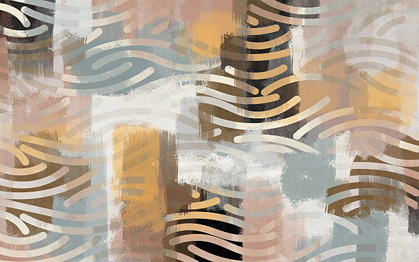 istock modern mural for bedroom decor and carpet design. 3d abstract wallpaper. pattern geometric golden, beige, orange and brown shapes. 2252582232