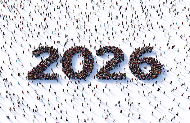 istock Human Crowd Forming 2026 Symbol On White Background 2252588575