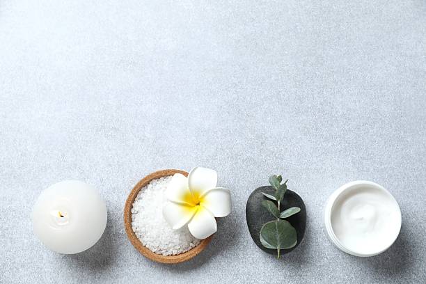 istock Beautiful spa accessories in a massage room 2252592974