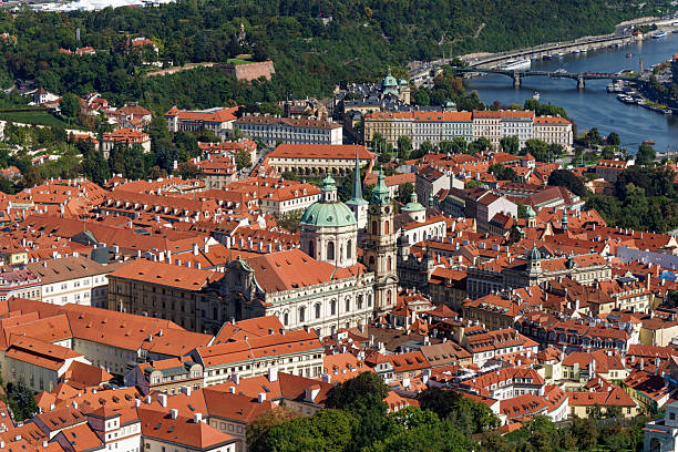 the rooftops of Prague, Czechia