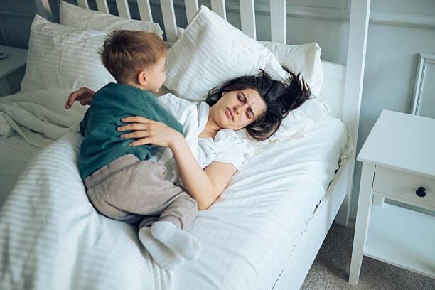 istock Tired mother suffering from insomnia. 2252609499