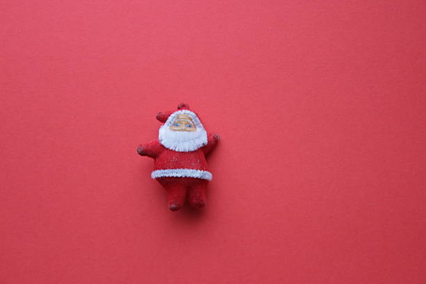 Old Santa Claus decoration in art studio.