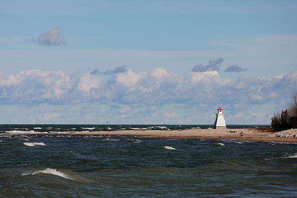 istock Lighthouse on a Beach Along Lake Huron 2252622583