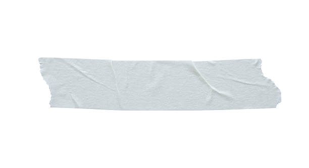 istock White adhesive paper tape isolated on white background 2252643319
