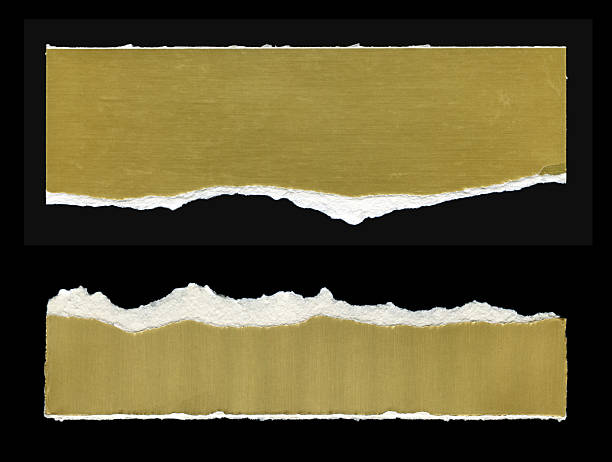 istock Cut or torn paper background textured isolated 2252651276