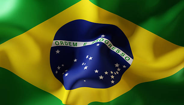 istock Flag of Brazil. Close-Up 2252655108