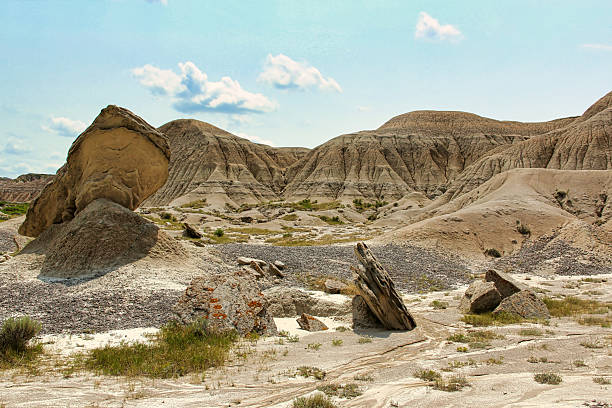 istock Tilted Sandstone Boulders at the Toadstool Geologic Park in the Oglala National Grassland, Northwestern Nebraska. 2252655734