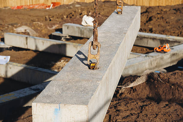 Hydraulic support construction truck with crane. Safety setup for elevated work. crane or boom lift operation.