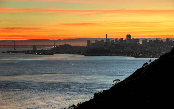 istock Sunrise Over San Francisco Bay on cloudless sky 2252657998