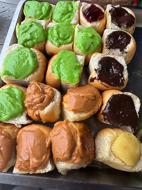 delicious sweet cakes with green tea