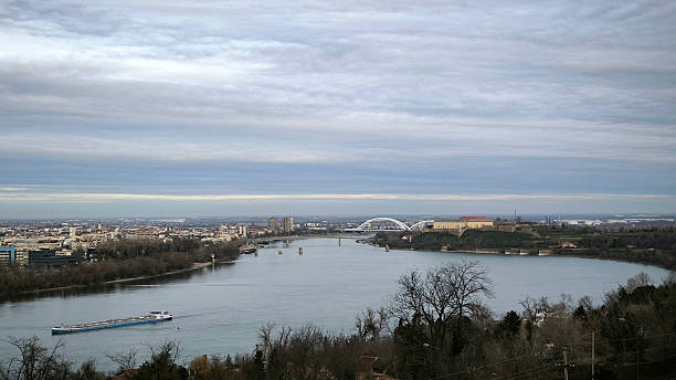 istock cloudy sky over the Danube river in Novi Sad in dry winter day 2252664121