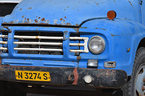 Africa, Namibia - July 13. 2025: Old rusty car at Canon Roadhouse in Namibia just fourteen kilometers away from the Fish River Canyon.