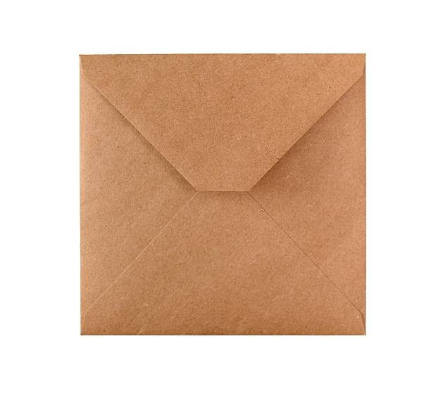 istock Brown kraft paper envelope blank back view isolated on transparent documentation communication and background, symbolizing 2252669129