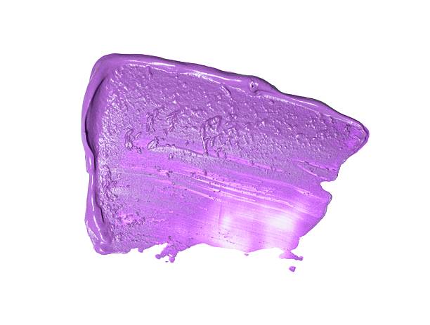 istock Purple paint or cosmetic texture swatch creating a vibrant artistic background on smudge transparent 2252669135