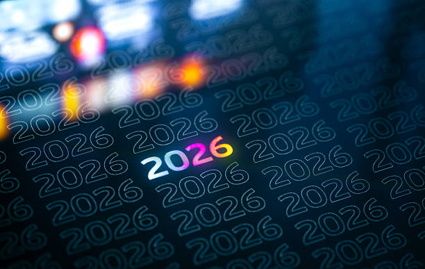 istock A colorful, futuristic background featuring 2026 repeating text and vibrant gradient 2026 in center. Evokes innovation, digital trendiness, and forward-looking energy suitable for tech, business, and calendar themes. 2252678407